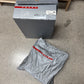 2000s Prada ‘Americas Cup’ Bike Yellow/Grey Patent Leather High Top Sneakers
