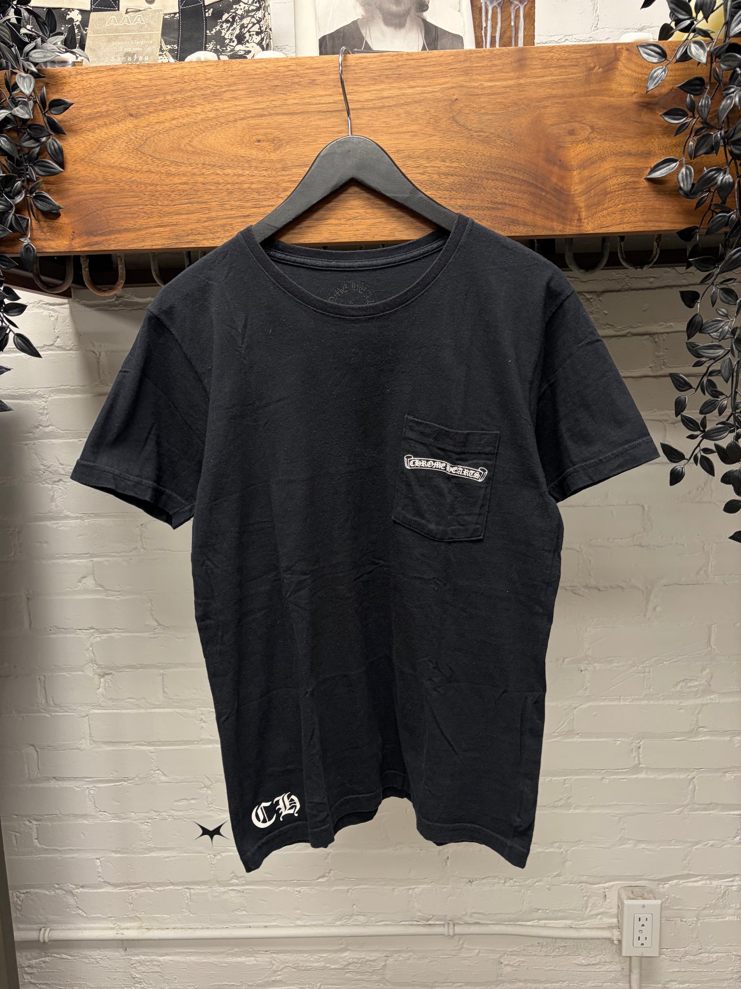 Chrome Hearts ‘Fleur Monogram’ Subtle Back Graphic Black T-Shirt