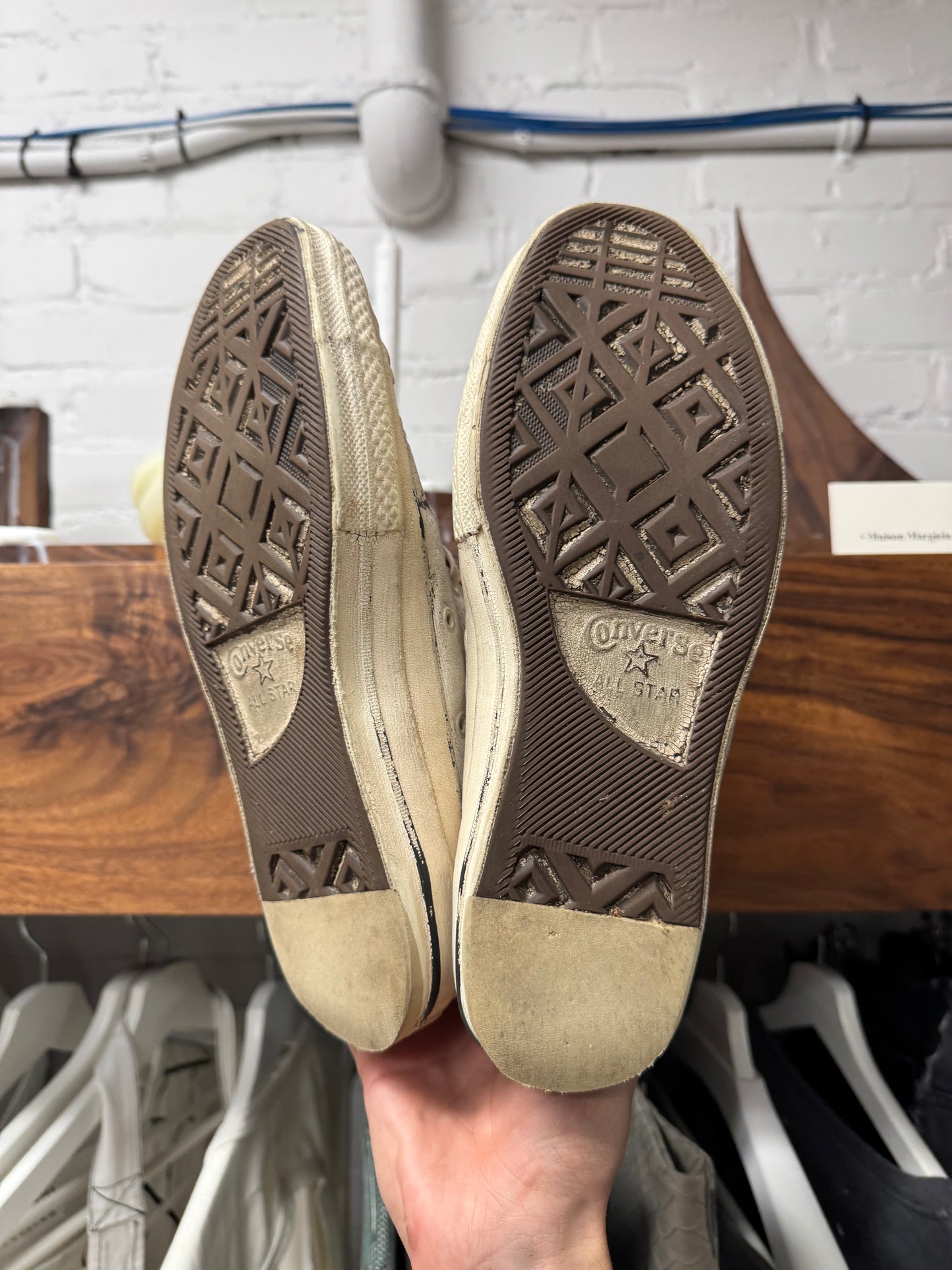 Maison Margiela x Converse ‘Chuck 70’ Paint Crack High Top Sneakers