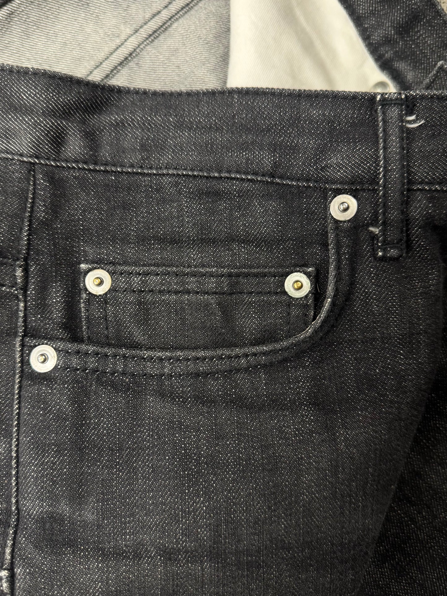 Dior Homme ‘ Raw Black’ Flared Leg Denim