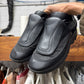 Raf Simons ‘Cyclone’ Triple Black Leather Low Top Sneakers