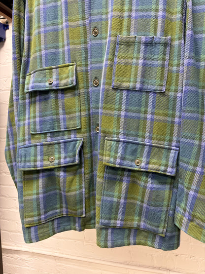 AW2023 Engineered Garments ‘Heavy Twill’ Plaid Cargo Shirt Jacket