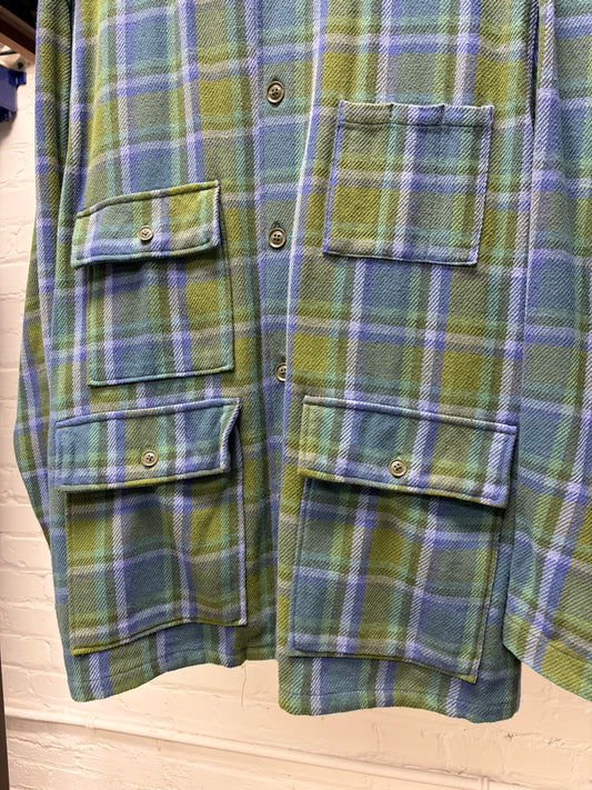 AW2023 Engineered Garments ‘Heavy Twill’ Plaid Cargo Shirt Jacket