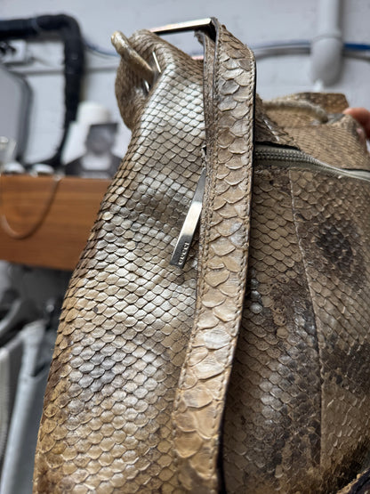 Vintage Gucci Genuine Python Leather ‘Hobo’ Bag