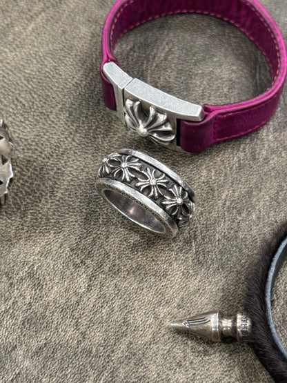 Chrome Hearts ‘Spinner’ Multi-Cross 925 Silver Ring