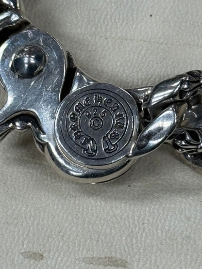 Chrome Hearts ‘Extra Fancy Link’ Dagger Box ID 925 Silver Lobster Clasp Bracelet