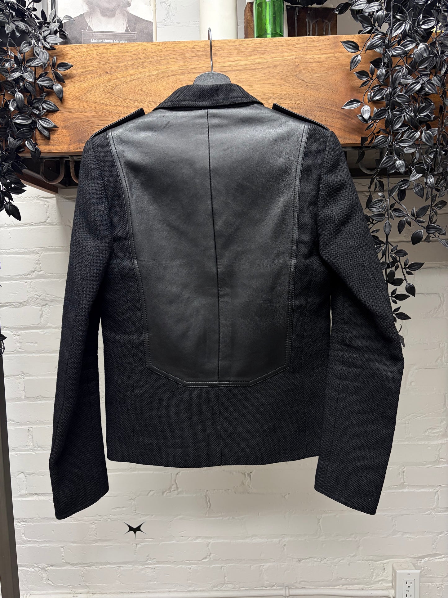 AW2007 Dior Homme by Hedi Slimane ‘Navigate’ Hybrid Lambskin Leather Double Breasted Jacket