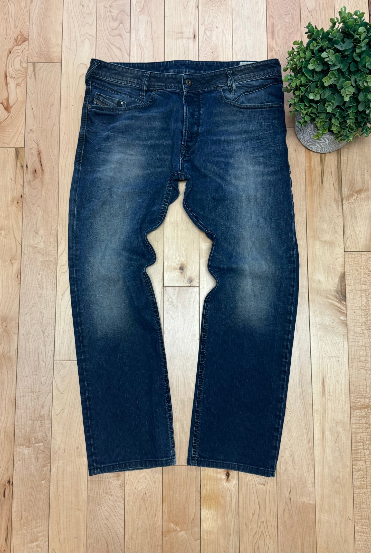 Diesel Dark Washed Blue Bootcut Denim