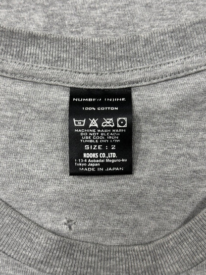 Number (N)ine ‘Shield’ Shotgun Distressed Graphic T-Shirt