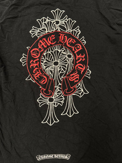 Chrome Hearts ‘Cemetery’ Cross Flood Black/Red Graphic T-Shirt