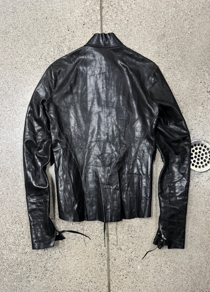 M.A.+ Maurizio Amadei Horse Leather ‘Scar Stitch’ Fencing Jacket