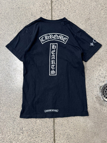 Chrome Hearts T-Bar Logo Black Graphic T-Shirt