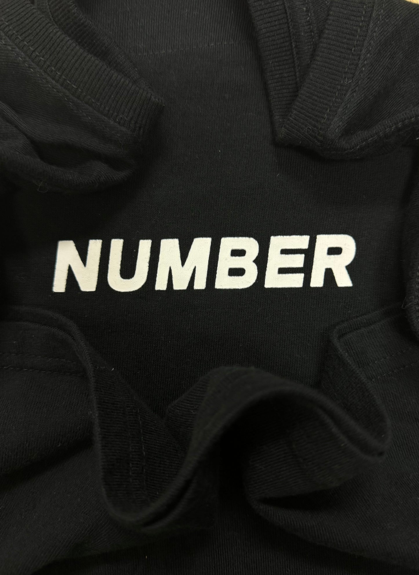 Number (N)ine Chest Logo Black T-Shirt