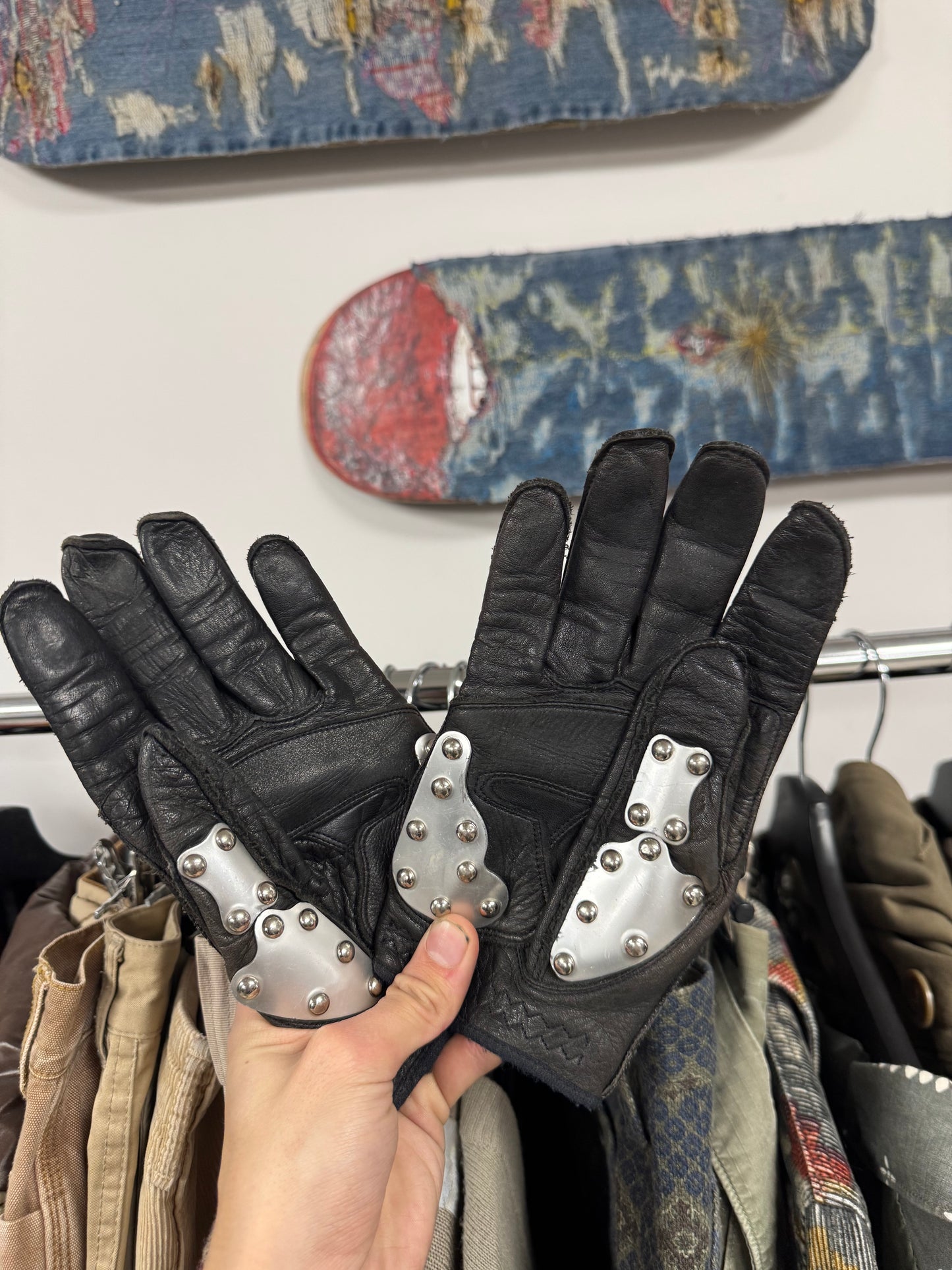 Kadoya K’s Leather ‘Hammer’ Armoured Gloves