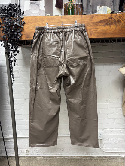 Rick Owens DRKSHDW Glossy 'Dust' Drop Crotch Heavy Drawstring Pants