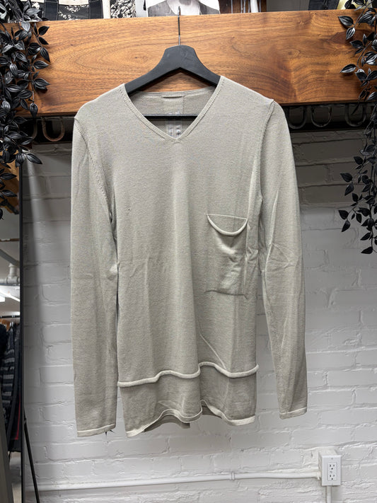 AW2018 Rick Owens ‘Sisyphus’ Pearl Layered Knit Sweater