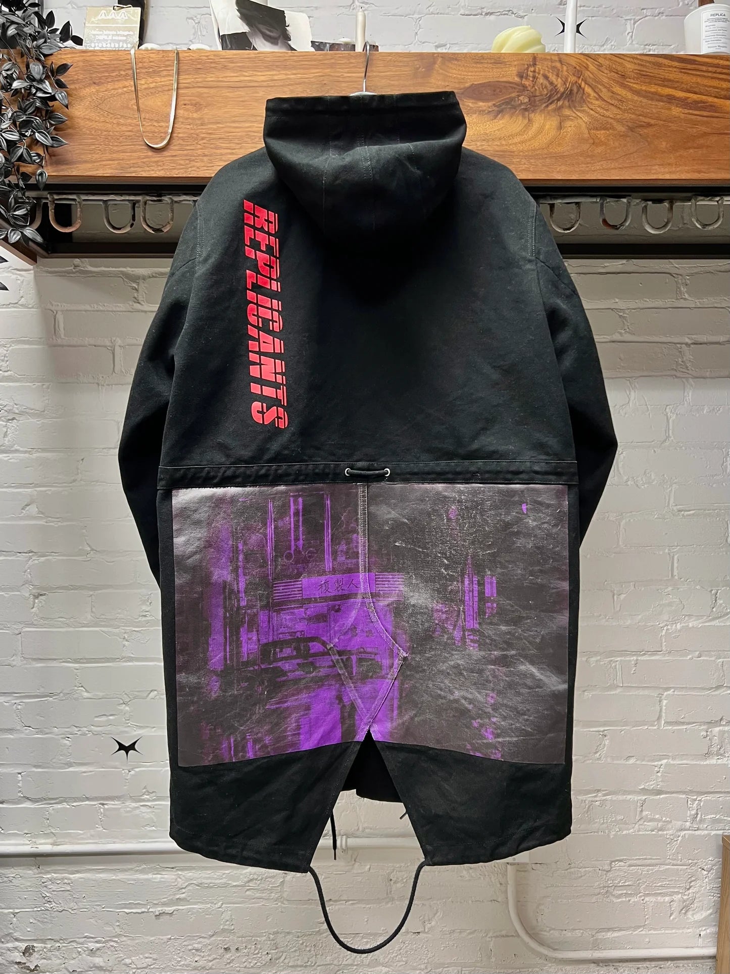 SS2018 Raf Simons ‘Replicants’ Black Fishtail Parka