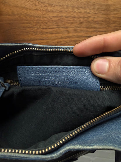 Balenciaga ‘Hip Motocross’ Classic Blue Crossbody Side Bag