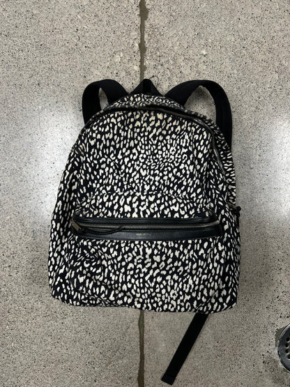 Saint Laurent ‘Leopard Print’ Leather/Canvas Backpack
