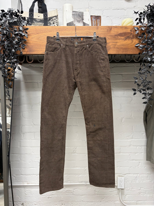 AW2005 Undercover ‘Arts & Crafts’ Faded Brown Corduroy Denim