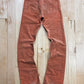 Dior Homme by Hedi Slimane Orange Corduroy Flared Pants