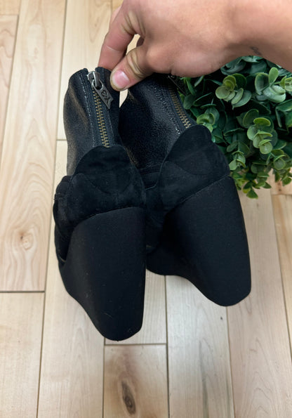 Yohji Yamamoto x Adidas Y3 Black Wedge Heels