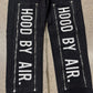 Hood by Air ‘Spellout Logo’ Zipper Knee Denim