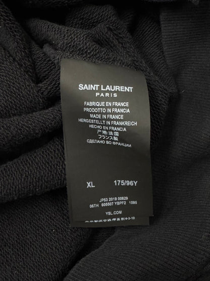 2019 Saint Laurent ‘Jardin Majorelle’ Black Pullover Hoodie