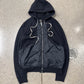 Rick Owens DRKSHDW ‘Jason’ Nylon Panelled Zip Up Hoodie