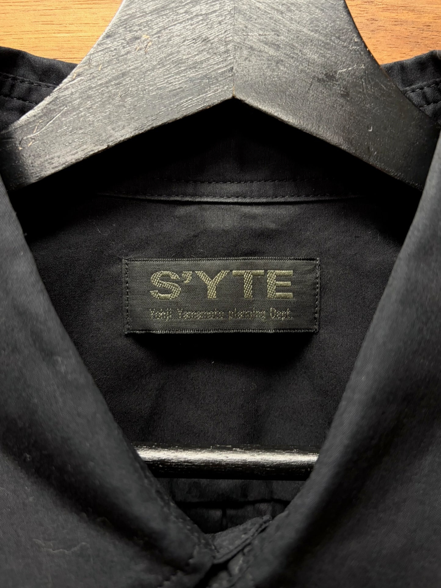Yohji Yamamoto ‘Junji Ito’ Uzumaki Black Patchwork S’Yte Button Up Shirt