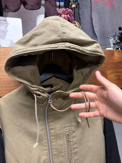 AW2013 Undercover ‘Anatomicouture’ Hybrid Leather Sleeve Military Parka Jacket