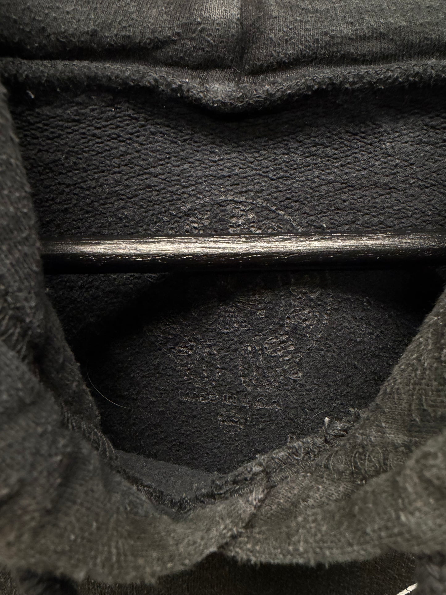 Vintage Chrome Hearts ‘T-Bar’ Floral Cross Logo Black Pullover Hoodie