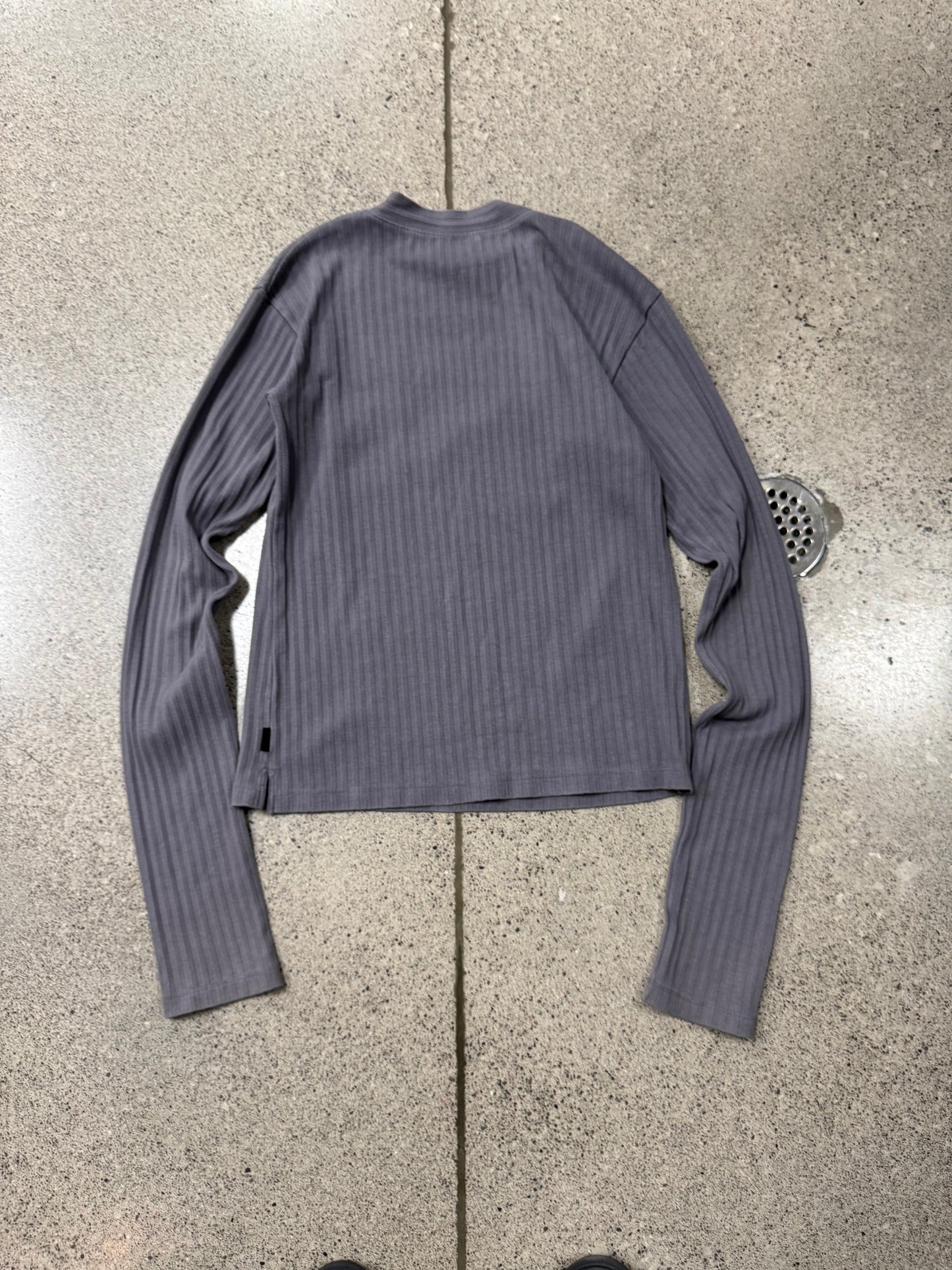 Marni Ribbed ‘Plum’ Grey/Purple Long Sleeve Top