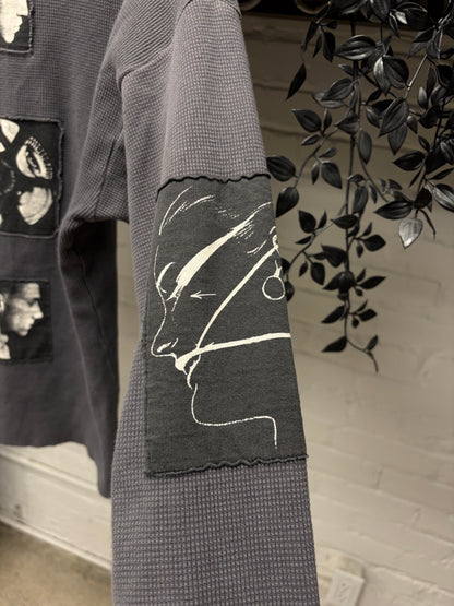 Enfants Riches Deprimes ‘Assemblage’ Patchwork Thermal Long Sleeve Shirt