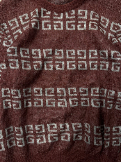 Vintage 90s Givenchy Monogram Wool Sweater
