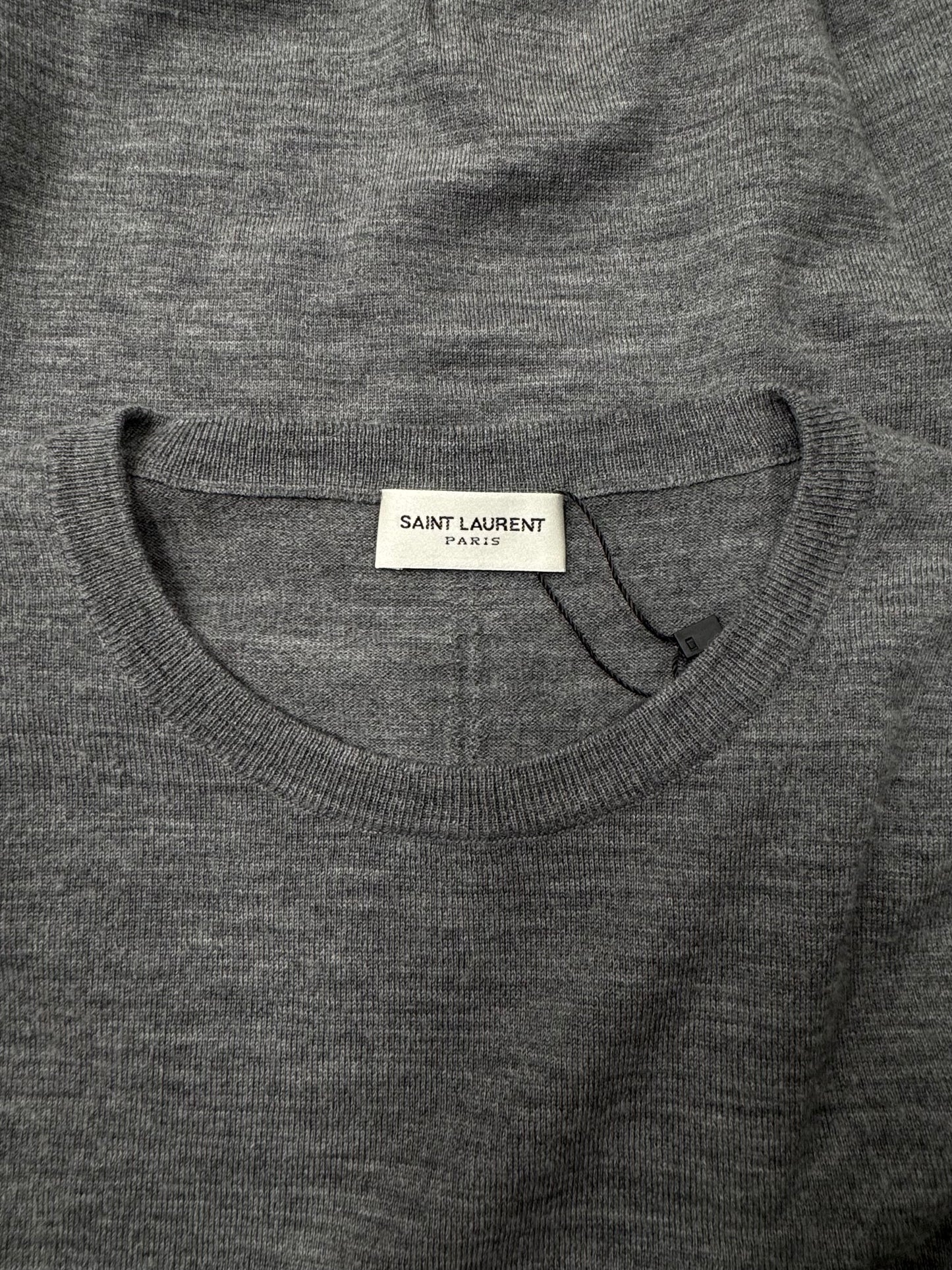 Saint Laurent Grey Cashmere Sweater