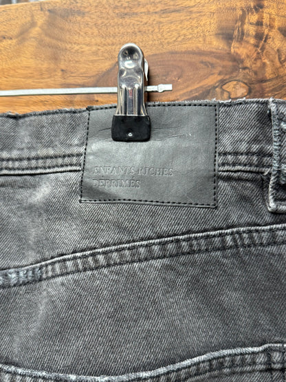 AW2024 Enfants Riches Deprimes Flared Black ‘Patch Repair’ Denim