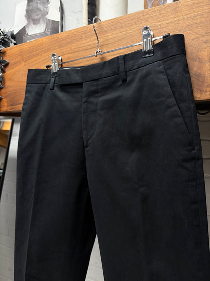 SS2015 Maison Margiela Pleated Black Slim Cut Pants