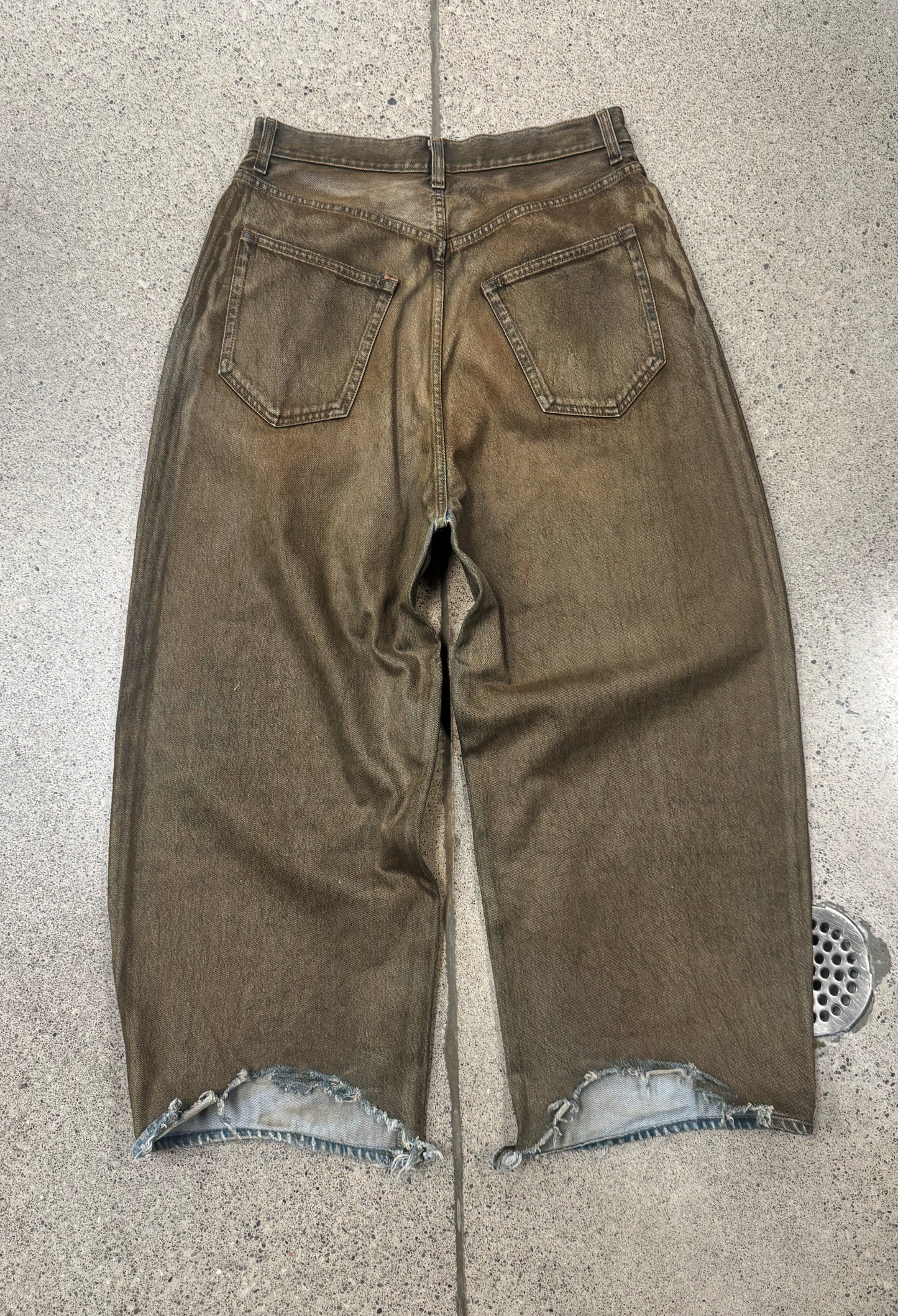 Acne Studios ‘Super Baggy’ Mud Wash Brown Denim