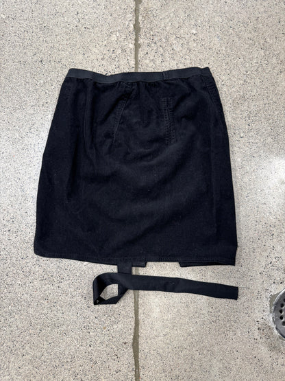 SS2023 Rick Owens ‘Lido’  DRKSHDW Black Corduroy Skirt