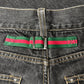 Vintage Gucci by Tom Ford ‘Buckle-Back’ Gucci Striped Denim