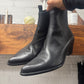 Helmut Lang Calfskin Leather ‘Cuban’ Heel Pointed Toe Boots