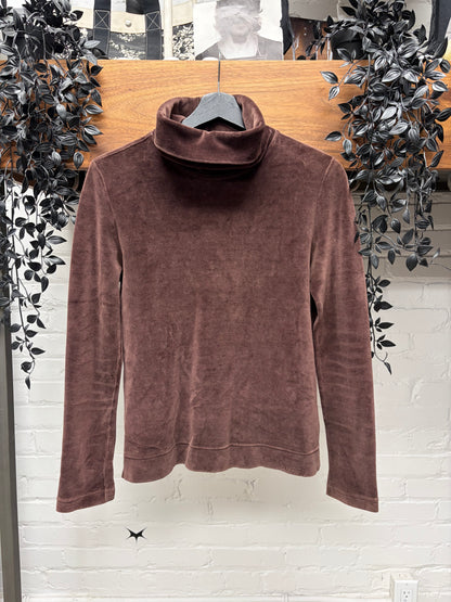 Gucci by Tom Ford Velour Brown Turtleneck Sweater