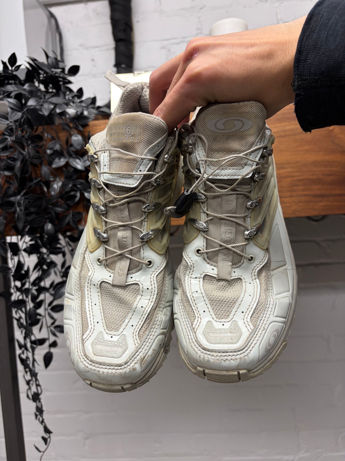 Maison Margiela x Salomon ‘ACS Pro’ White Low Top Sneakers