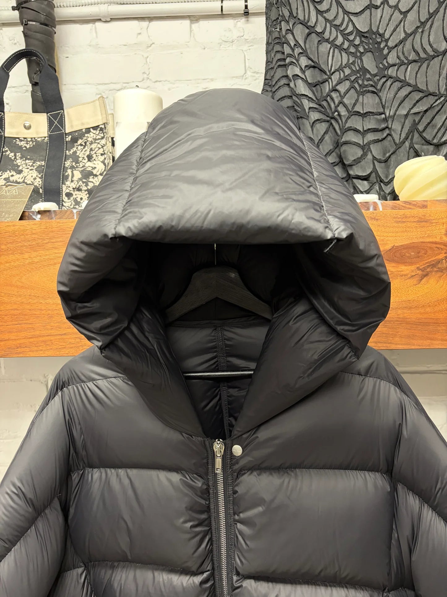 Rick Owens Black Jumbo Duvet ‘Peter’ Oversized Down Puffer Jacket