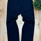 Versace Navy Blue Wide Leg Cargo Pants