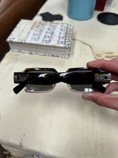 Dior ‘Blacksuit’ Monogram Lens Tortoiseshell Sunglasses