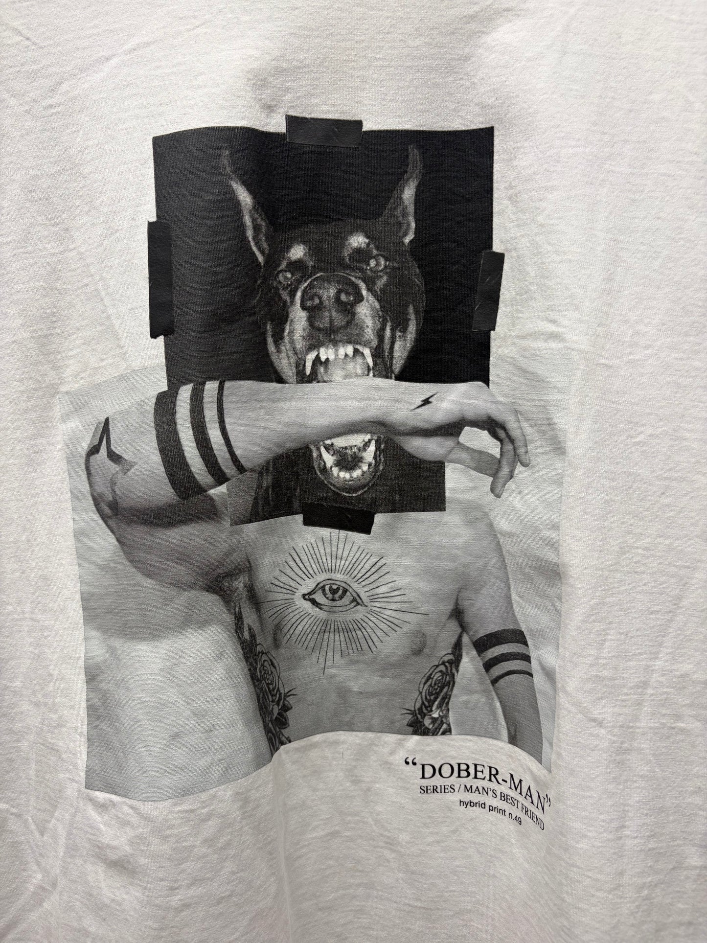 Neil Barrett ‘Doberman’ Portrait Graphic T-Shirt