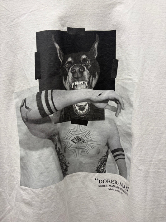 Neil Barrett ‘Doberman’ Portrait Graphic T-Shirt