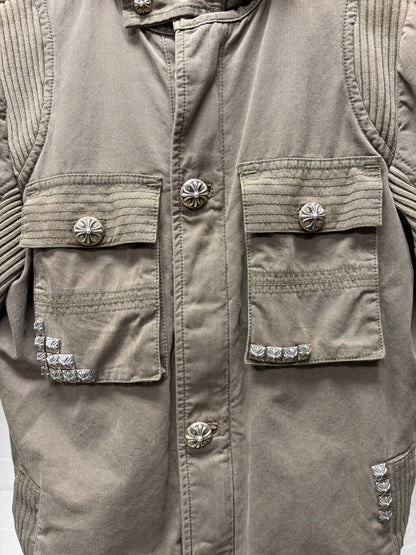 Chrome Hearts ‘Cherry Bomb’ 925 Silver ‘Pyramid Stud’ Custom Order M-65 Field Jacket